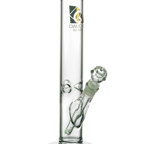 Diamond Glass 13" Classic Straight Tube Black