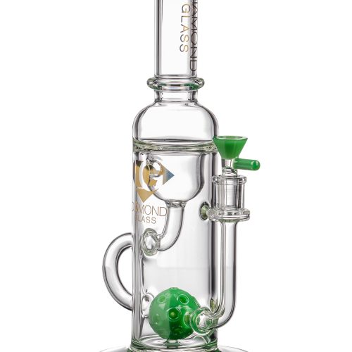 Diamond Glass Ball Perc Incycler Jade