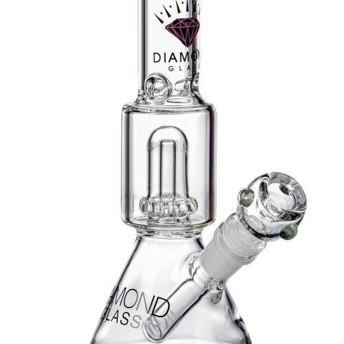 Diamond Glass Short Neck UFO Beaker Bong