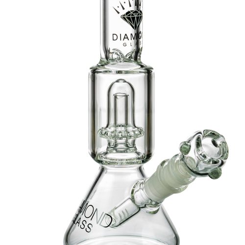 Diamond Glass Short Neck UFO Beaker Bong